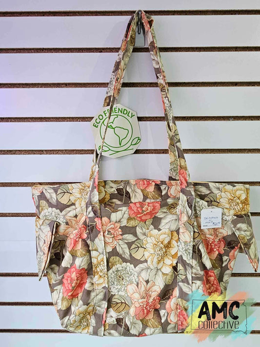 Floral Grocery Bag Tote