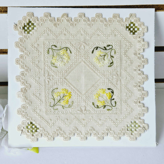 Floral Hardanger Doily