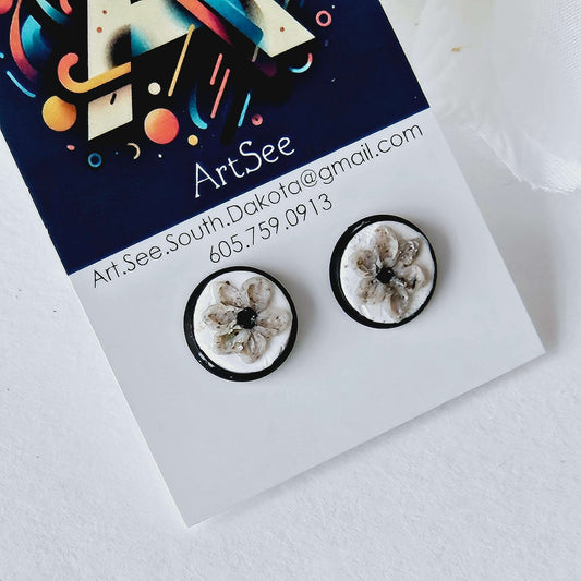 Fun Shape Stud Clay Earrings