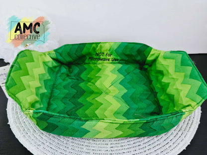 Green ZigZag Pot/Bowl Holders