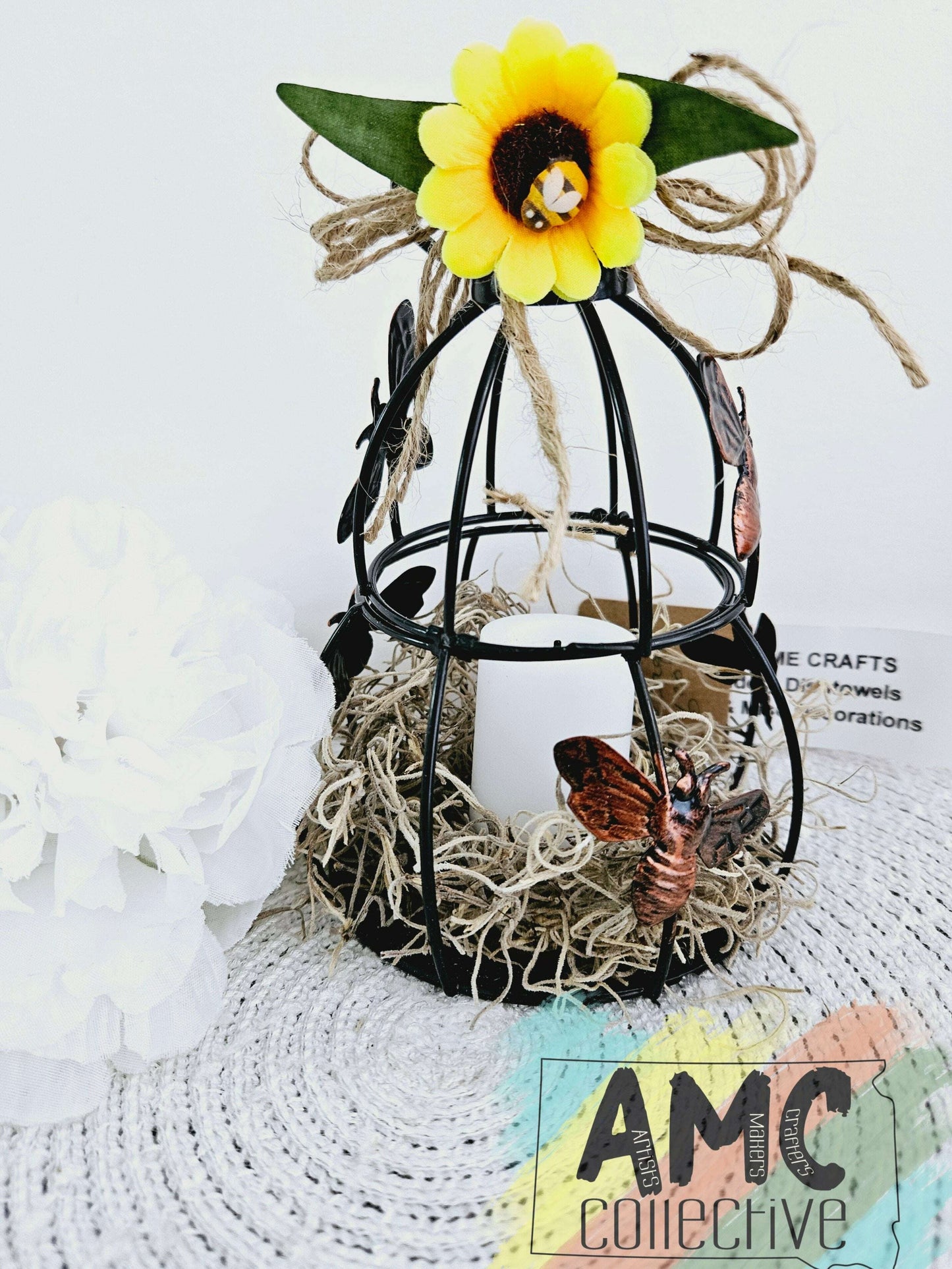 Hanging Bee Tea Candle Holder