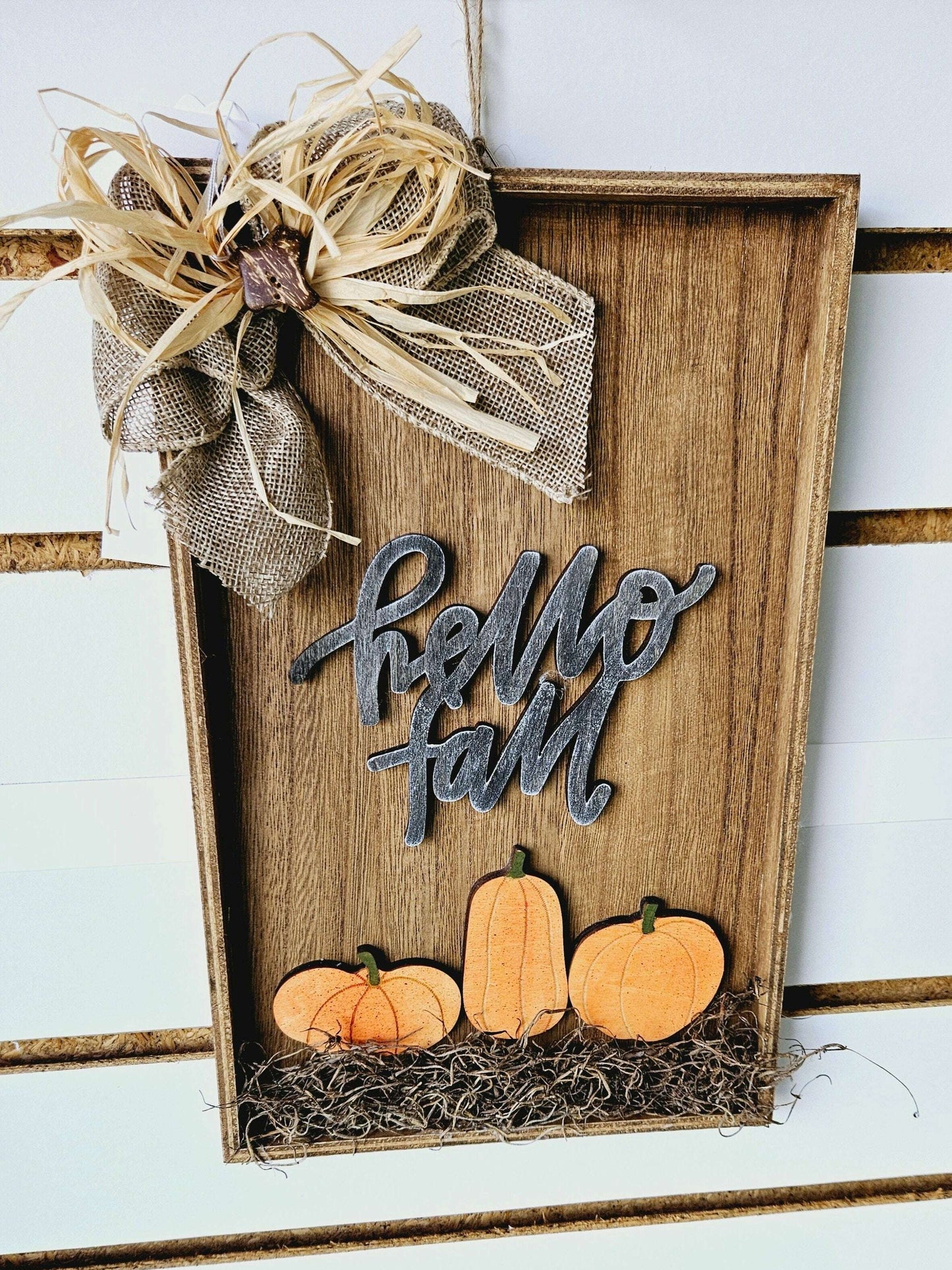 Hello Fall Plaque