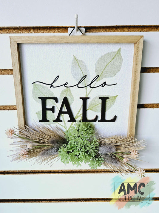 Hello Fall Wall Sign