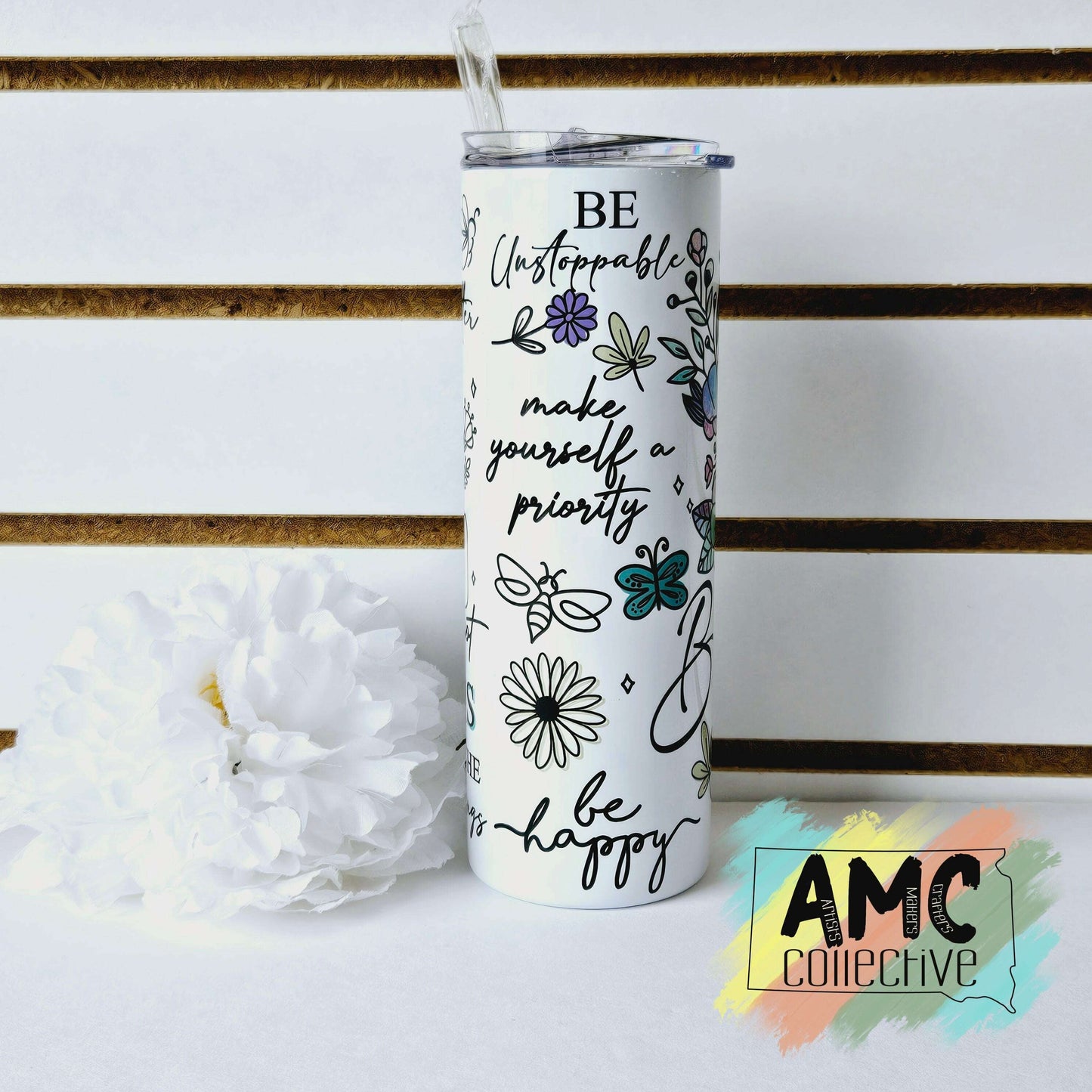 Just Breath Butterfly Tumbler