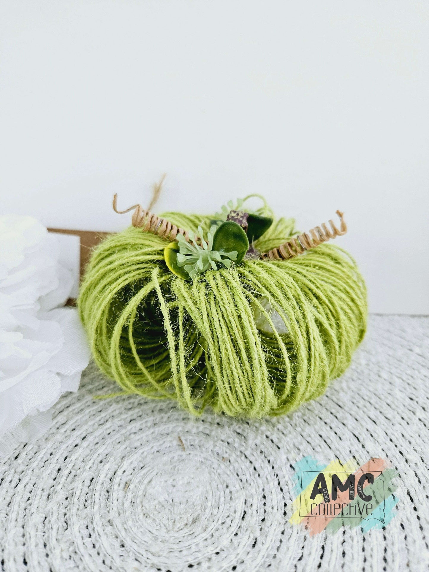 Jute Wrapped Pumpkins