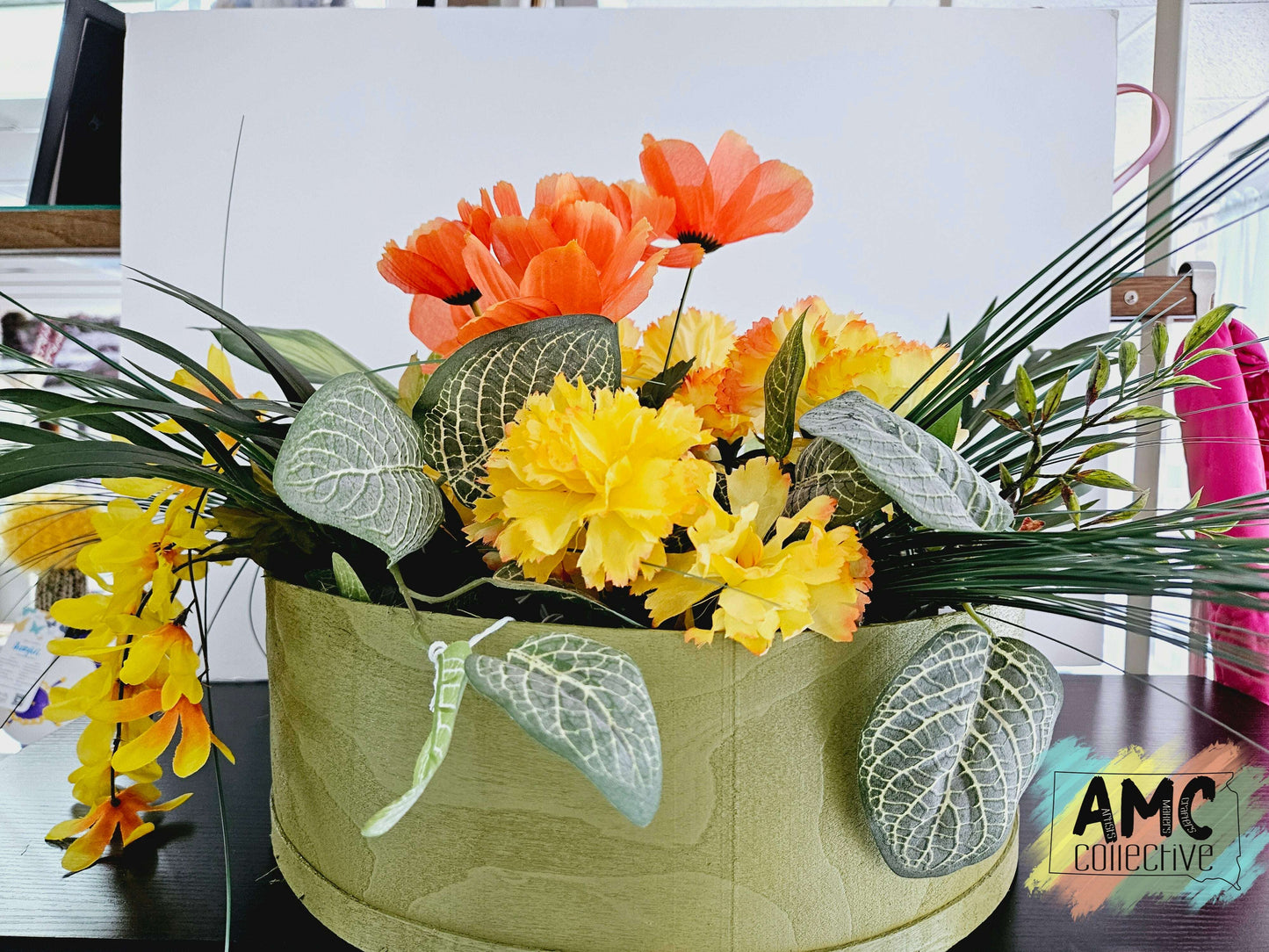 Lighted Floral Basket