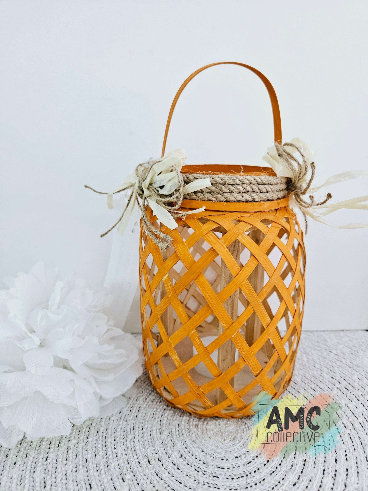 Lighted Pumpkin Basket