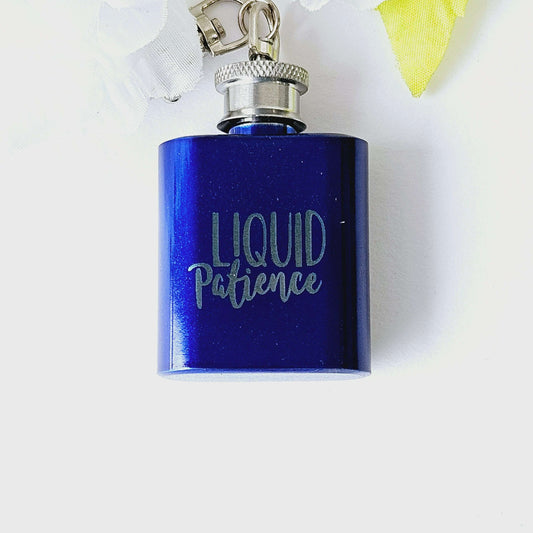 Liquid Patience Keychain Flask