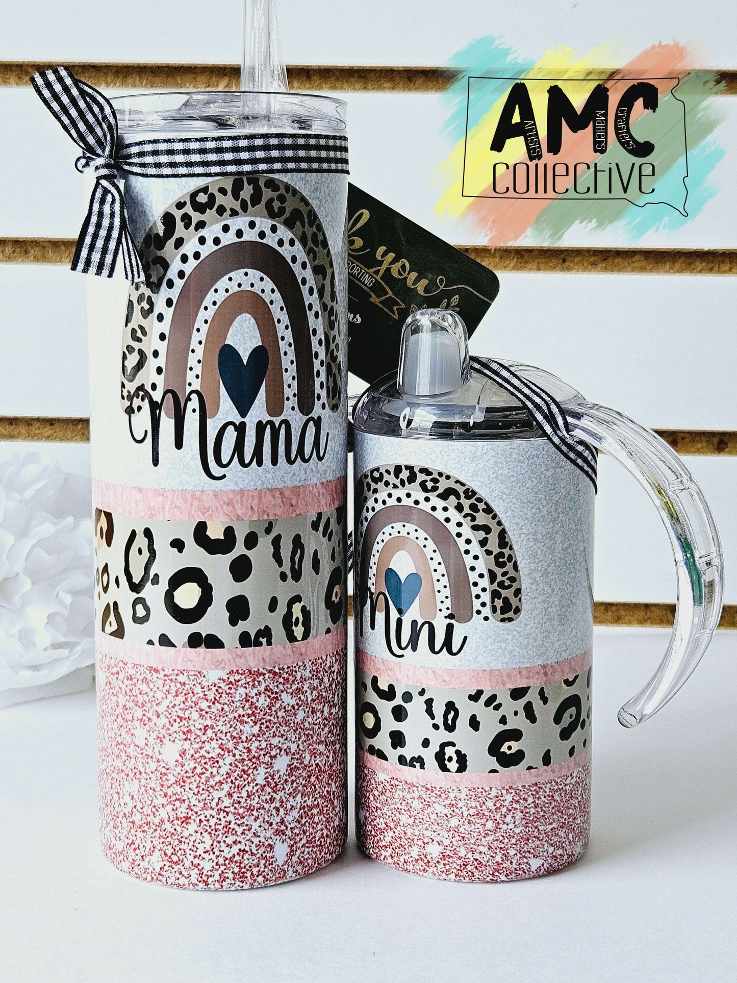 Mama/Mini Rainbow Tumbler Set