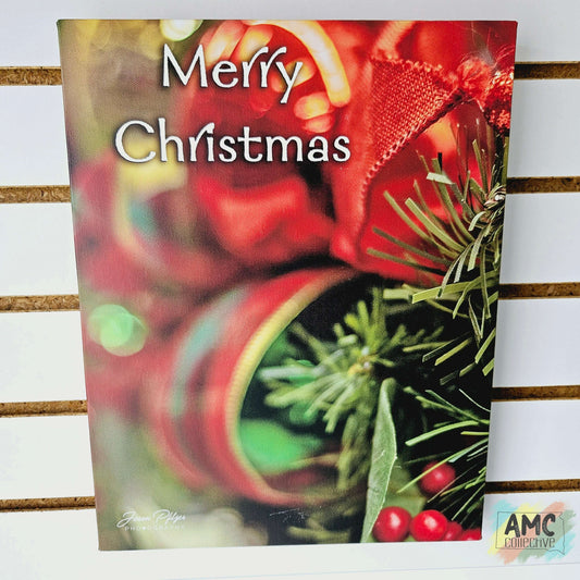 Merry Christmas Wreath Photo Print