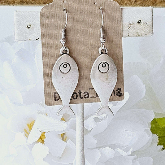 Metal Fish Earrings