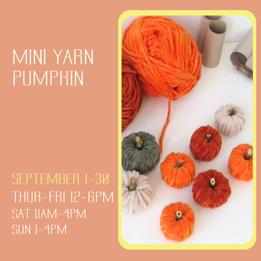 Mini Yarn Pumpkins