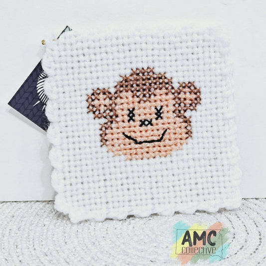 Monkey Embroidered Coaster