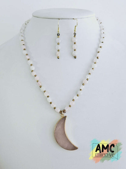 Moon Necklace & Earring Set