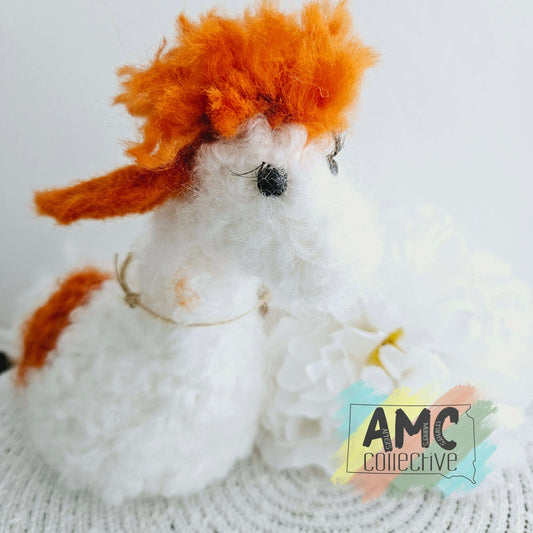 Orange and White Llama