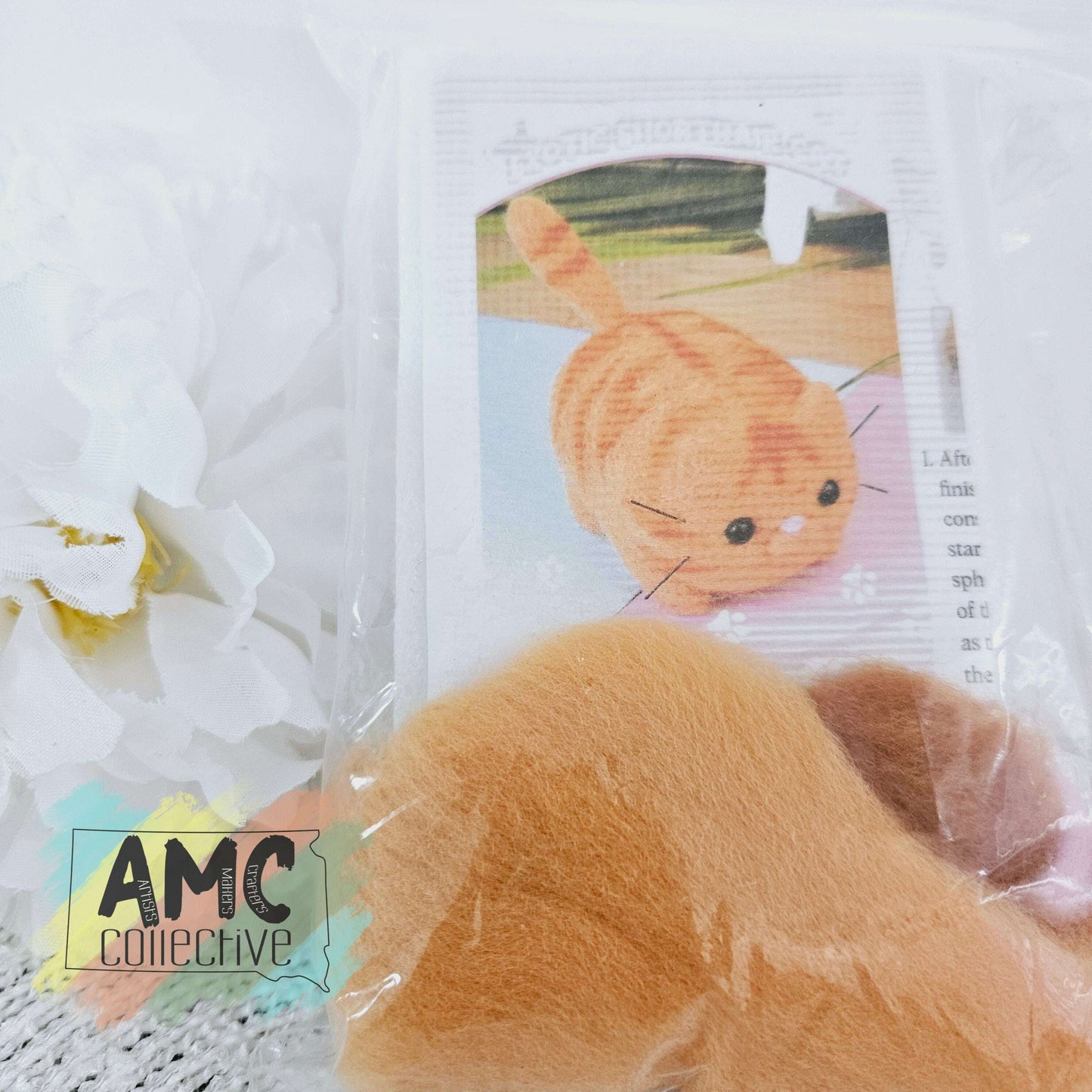 Orange Cat Felting Kit