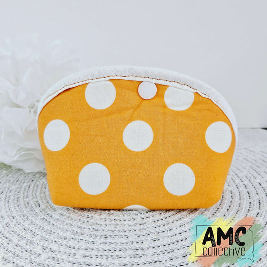 Orange Polka Dot Pouch