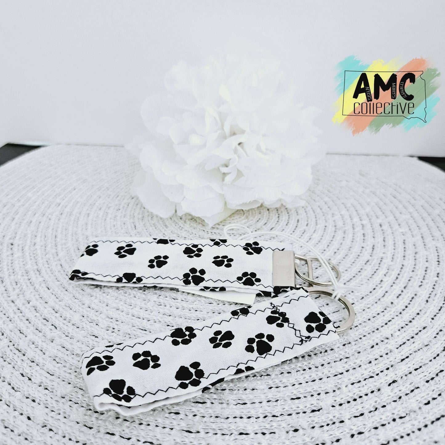 Paw Print Key Fob