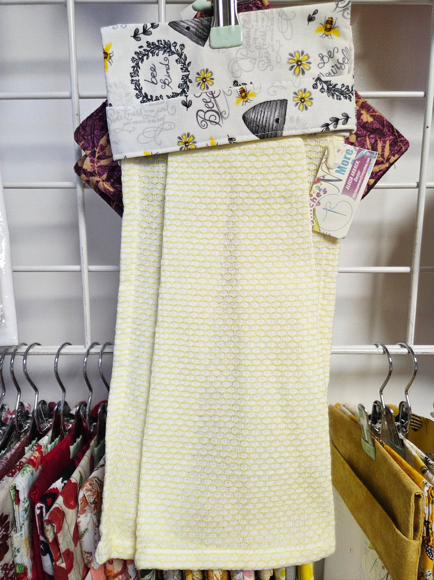 Bee Kind Yellow Towel