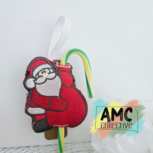 Santa Candy Cane Holder Ornament