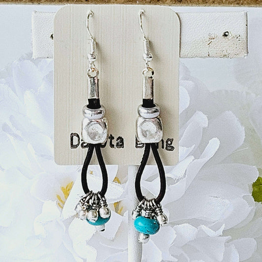 Silver/Turquoise Dangle Earrings