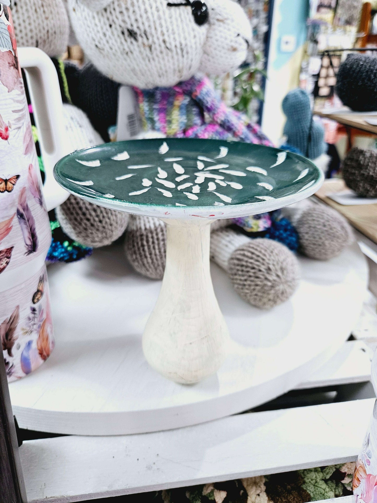 Small Green Mushroom Decor