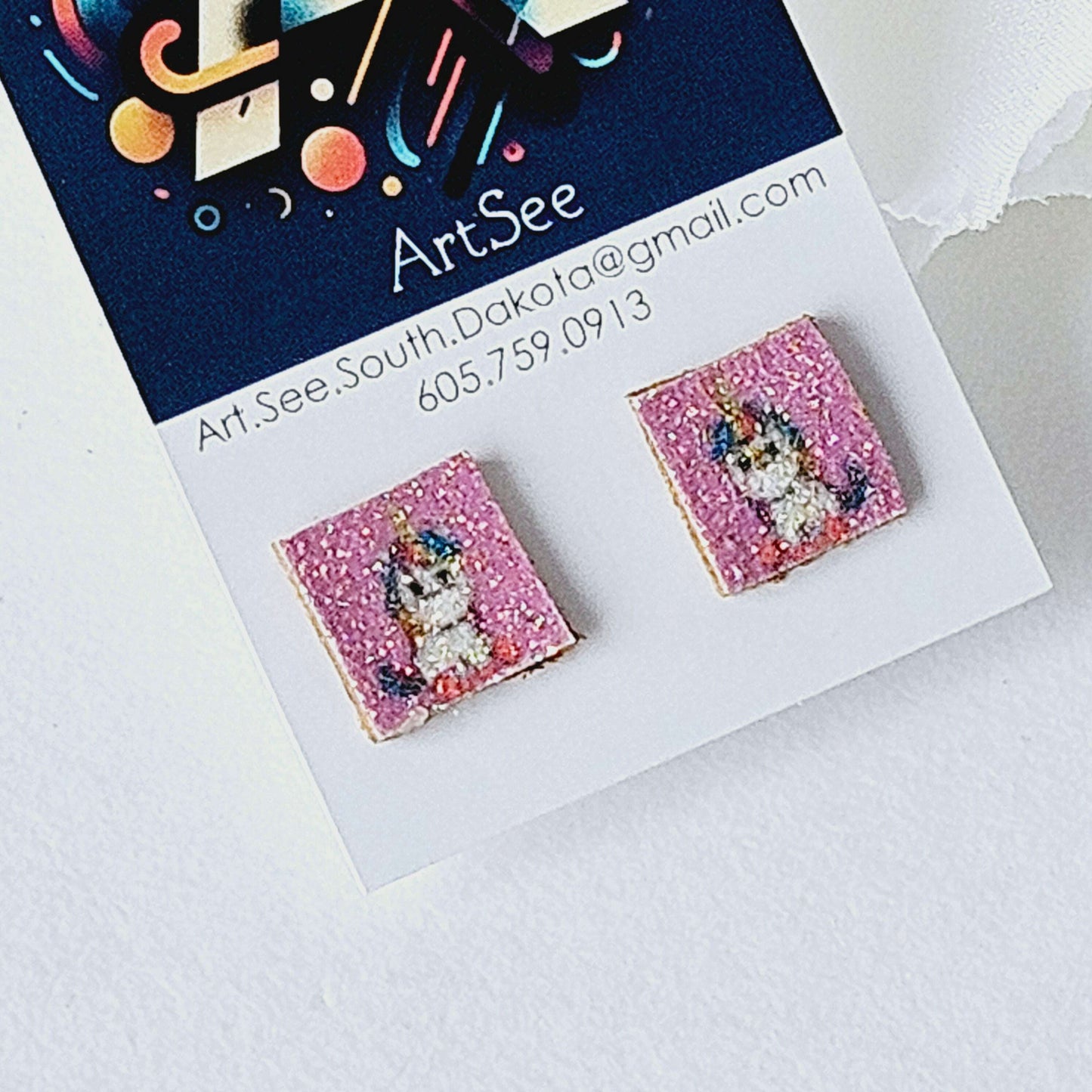 Unicorn Stud Earring