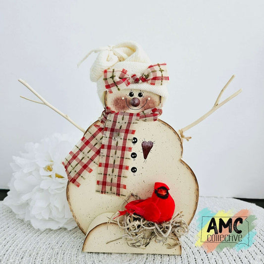 Snowman & Cardinal