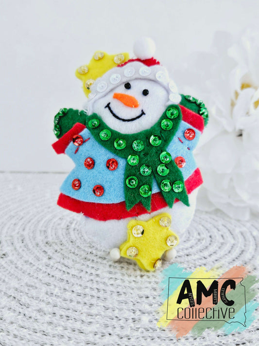 Snowman Felt Ornaments