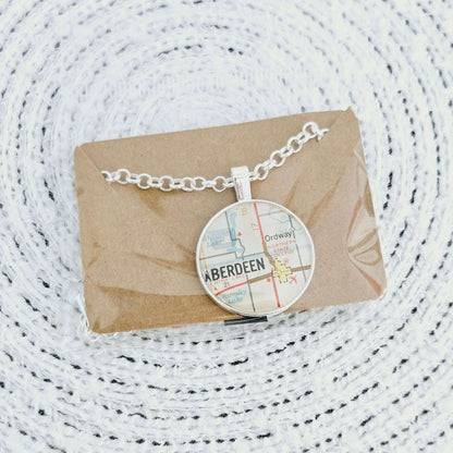 South Dakota Map Necklace