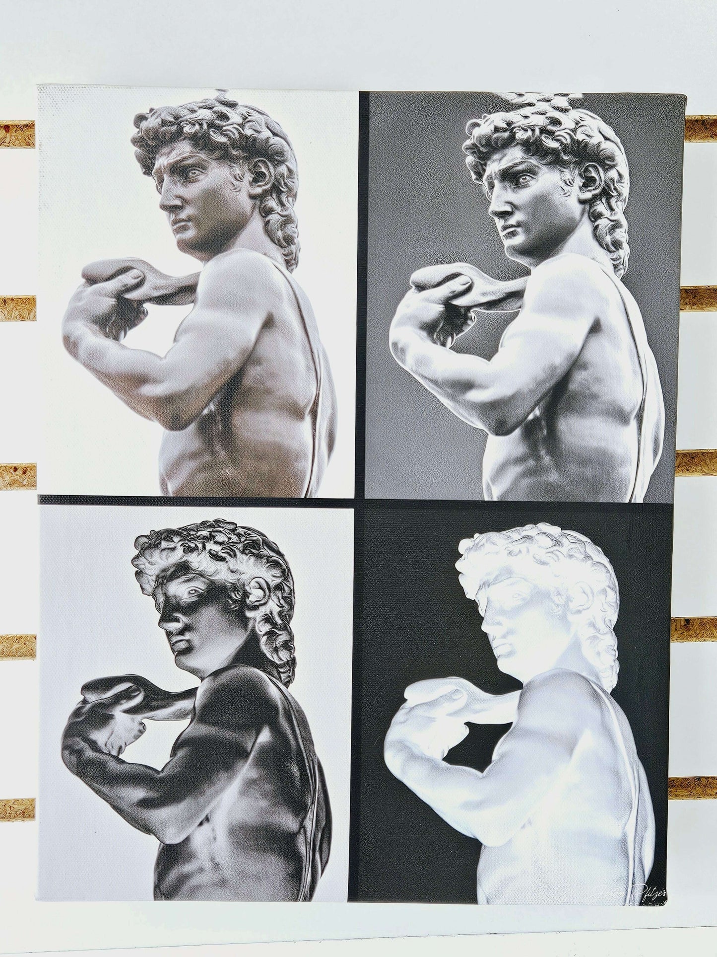 Statue of David Quad Print