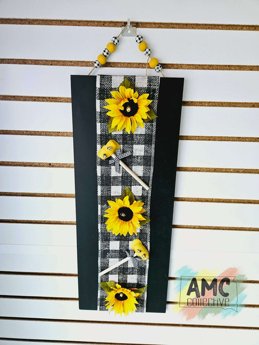 Sunflower and Bee Wall Hanging