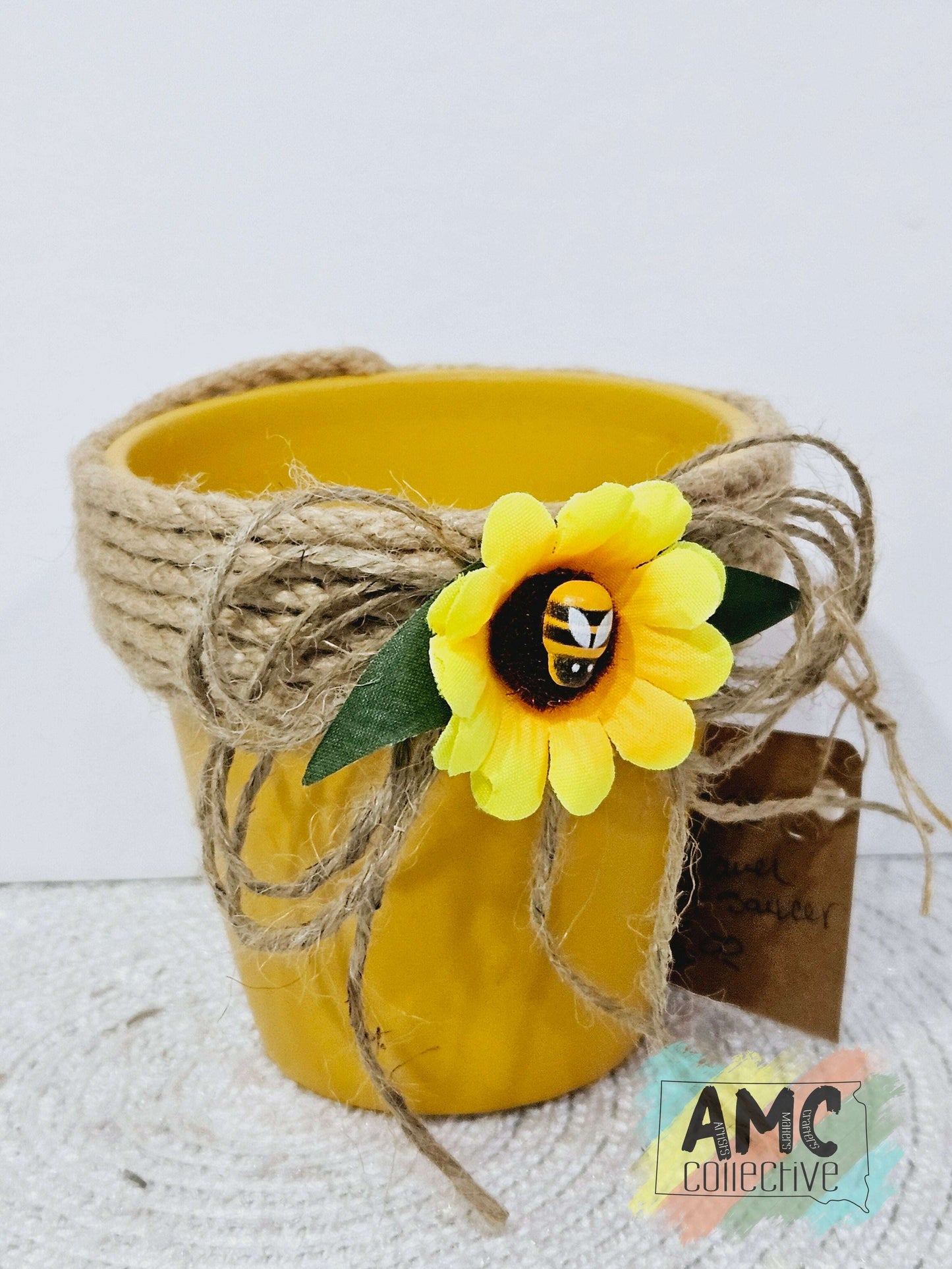 Sunflower Pot w/ Saucer