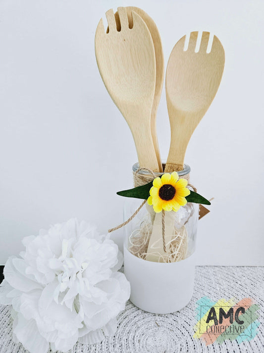 Sunflower Spoon Jar