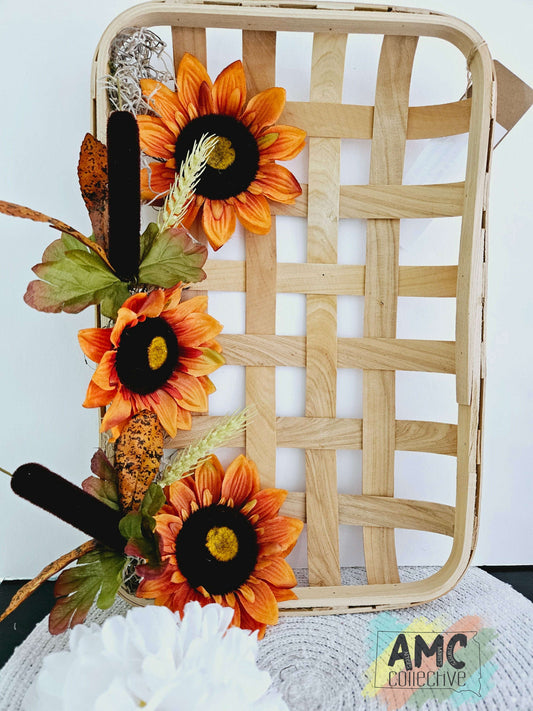 Sunflower Woven Basket