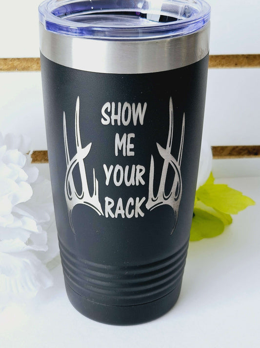 Tapered Tumbler Black Show Rack