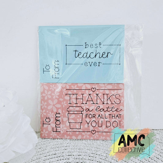 Teacher Gift Card Holder