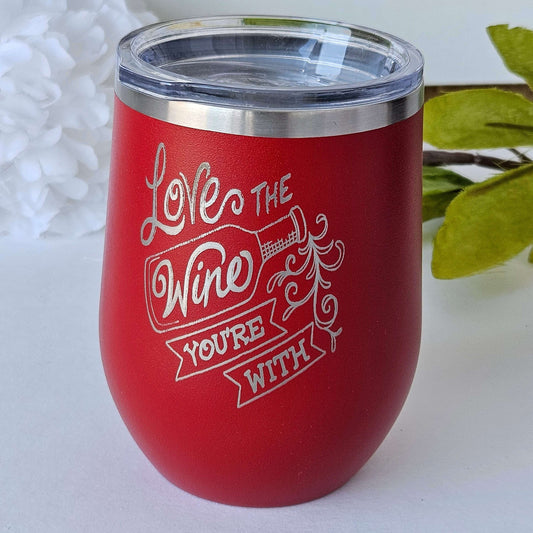 Wine Tumbler Red Love Wine With