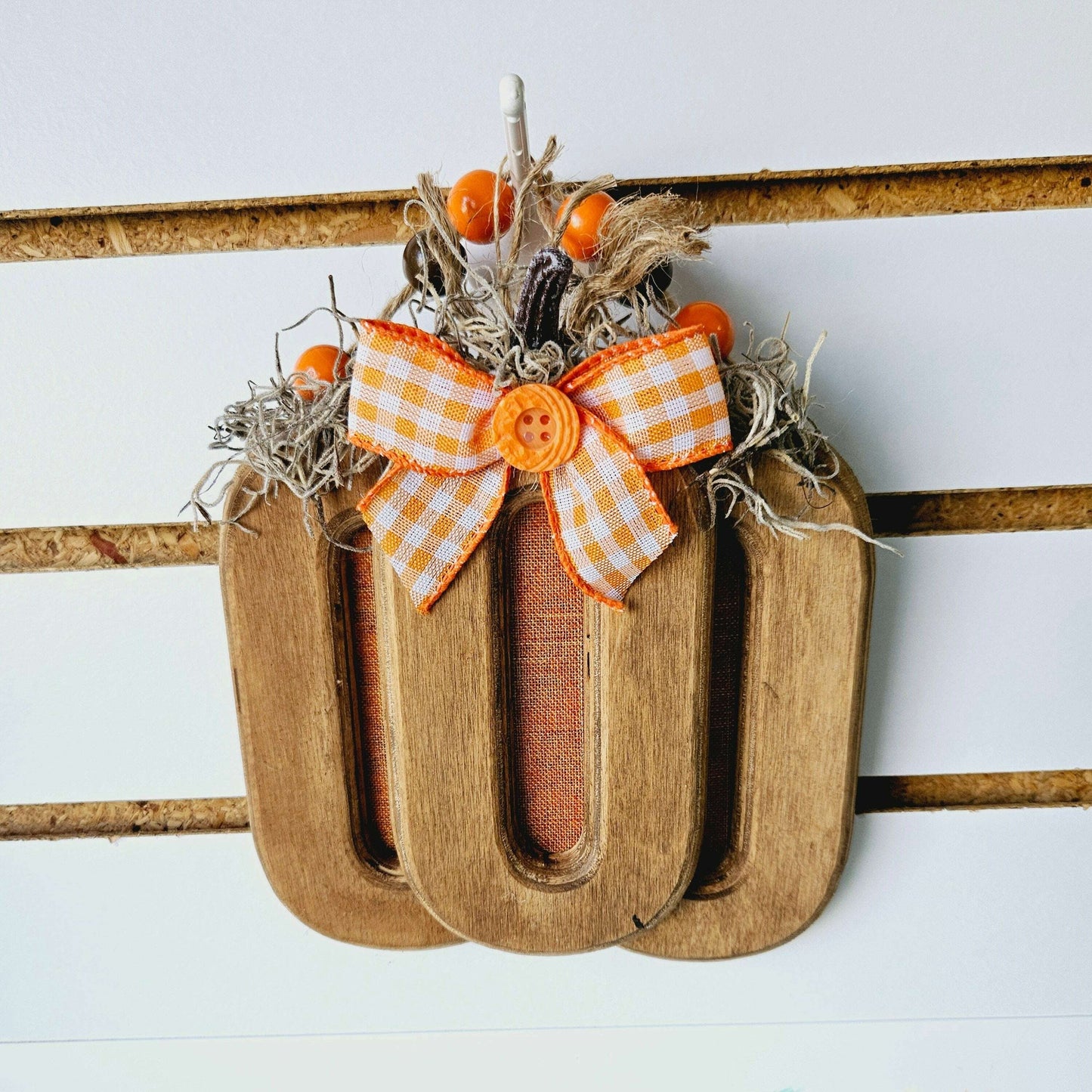 Wooden Pumpkin Wall Decor