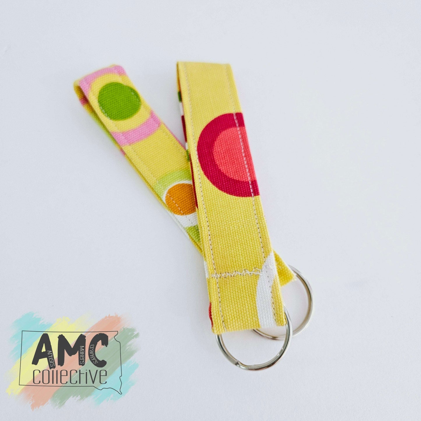 Yellow w/ Circles Key Fob